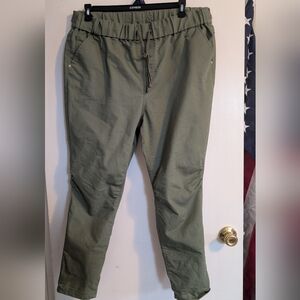 Avenue Women's Olive Green Chinos